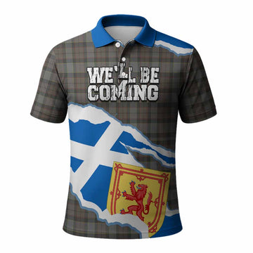 Outlander Fraser Scotland Football Tartan Polo Shirt We'll Be Coming
