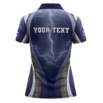 Outlander Fraser Scotland Football Tartan Women Polo Shirt Scotland On Tour Trophy Style