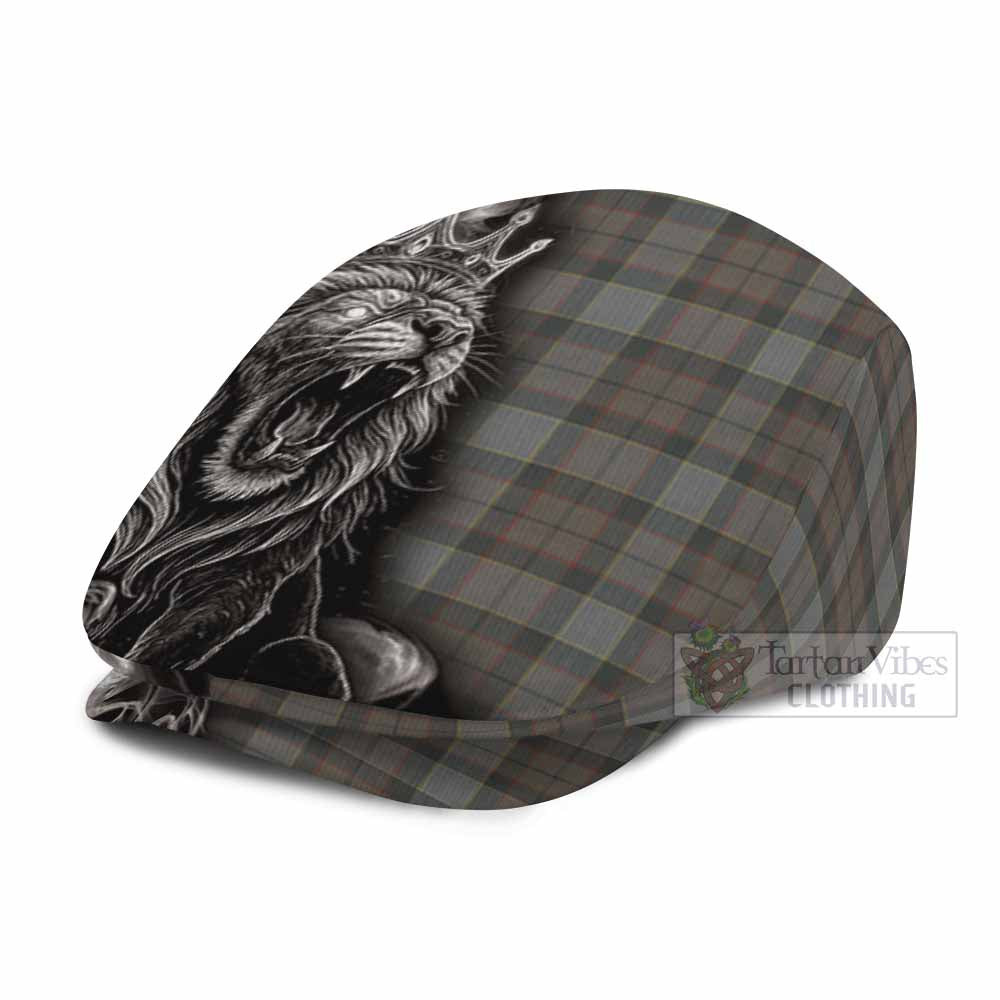 Outlander Fraser Tartan Flat Cap, Jeff Cap Roaring Lion Heritage