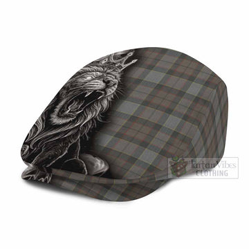 Outlander Fraser Tartan Flat Cap, Jeff Cap Roaring Lion Heritage