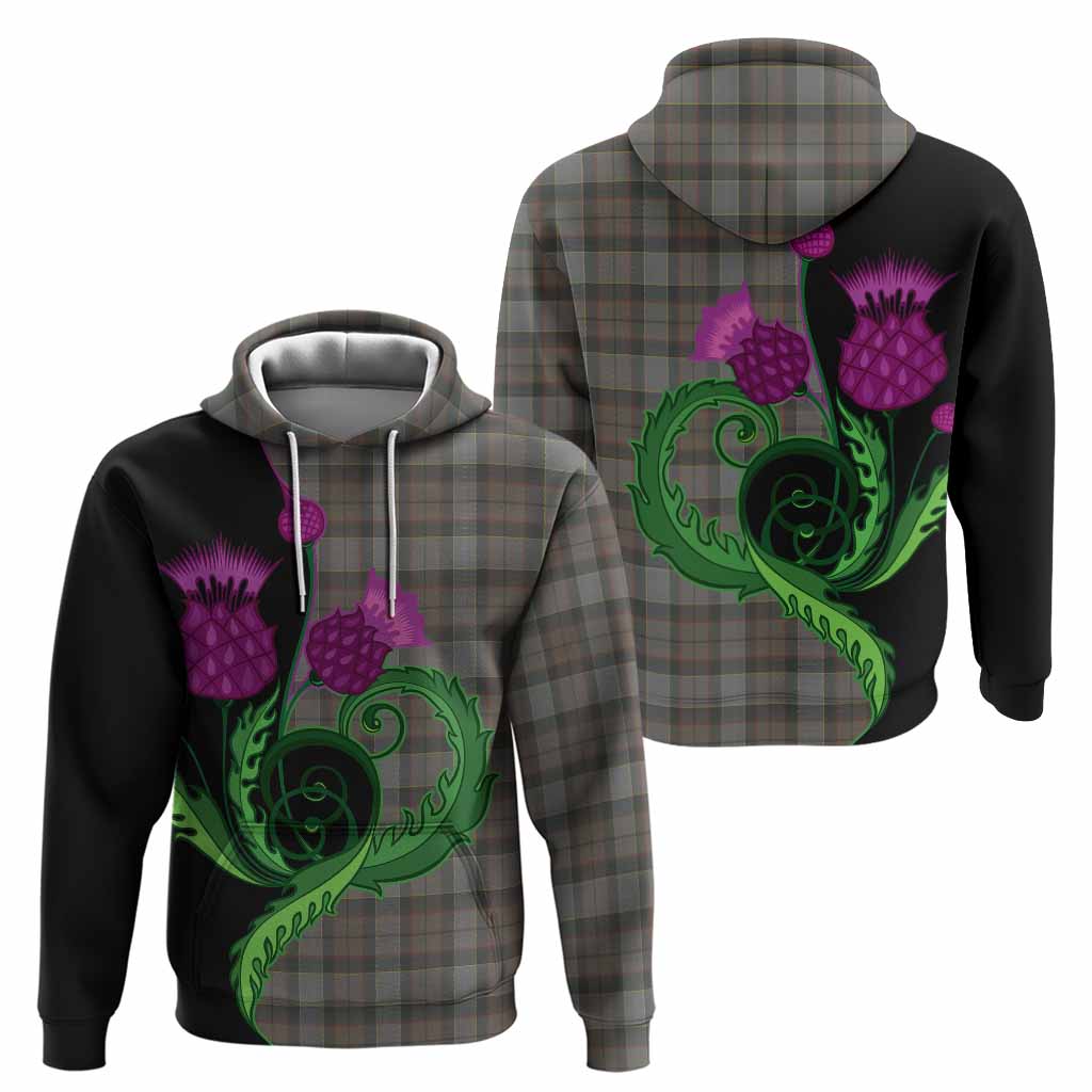 Outlander Fraser Tartan Hoodie Traditional Scottish Thistle