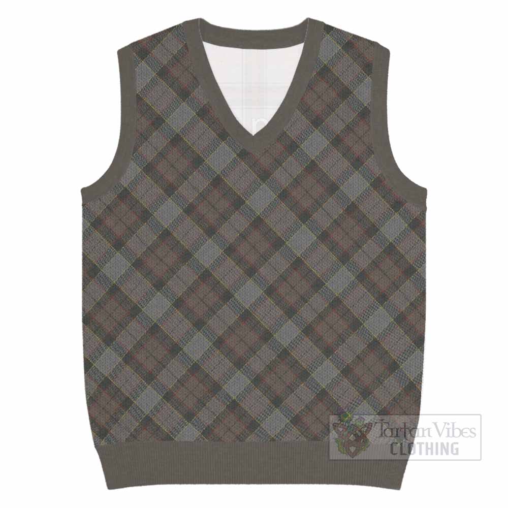 Outlander Fraser Tartan  Knitted V-Neck Vest Cross Style