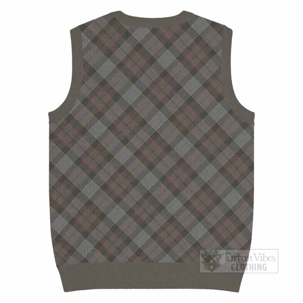 Outlander Fraser Tartan  Knitted V-Neck Vest Cross Style