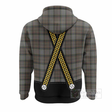Outlander Fraser Tartan Lederhosen Costume Hoodie Scotland Celtic Knot Motif