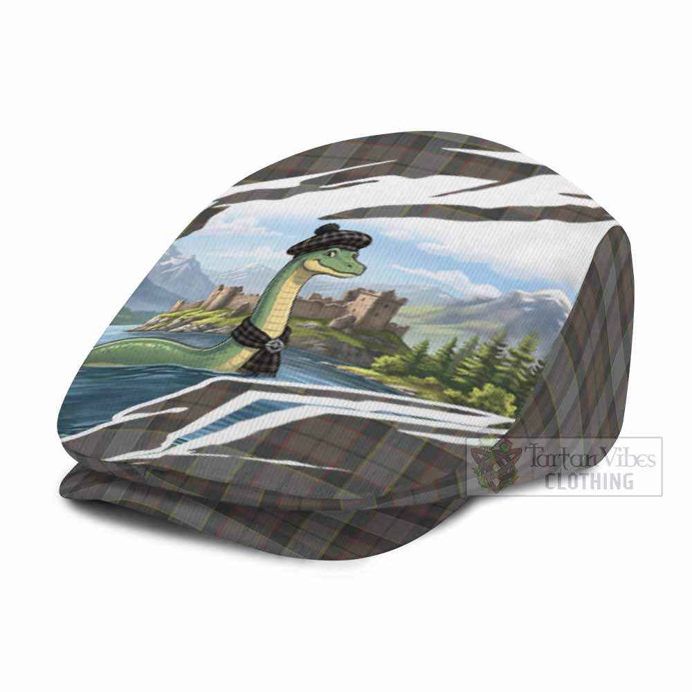 Outlander Fraser Tartan Loch Ness Monster Scottish Heritage Art Flat Cap, Jeff Cap