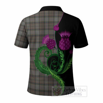 Outlander Fraser Tartan Polo Shirt Traditional Scottish Thistle