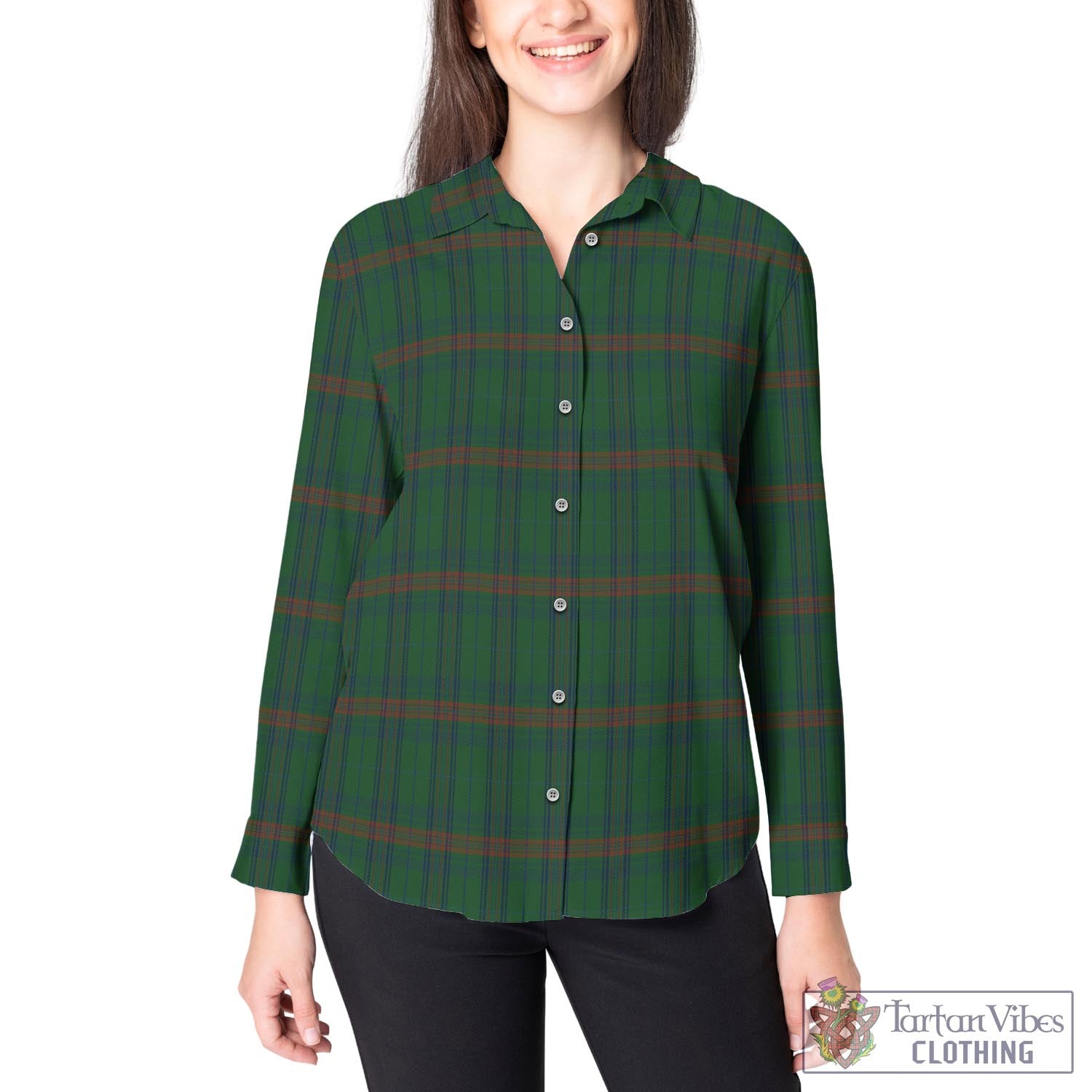 Owen of Wales Tartan Women's Casual Shirt - Tartan Vibes Clothing