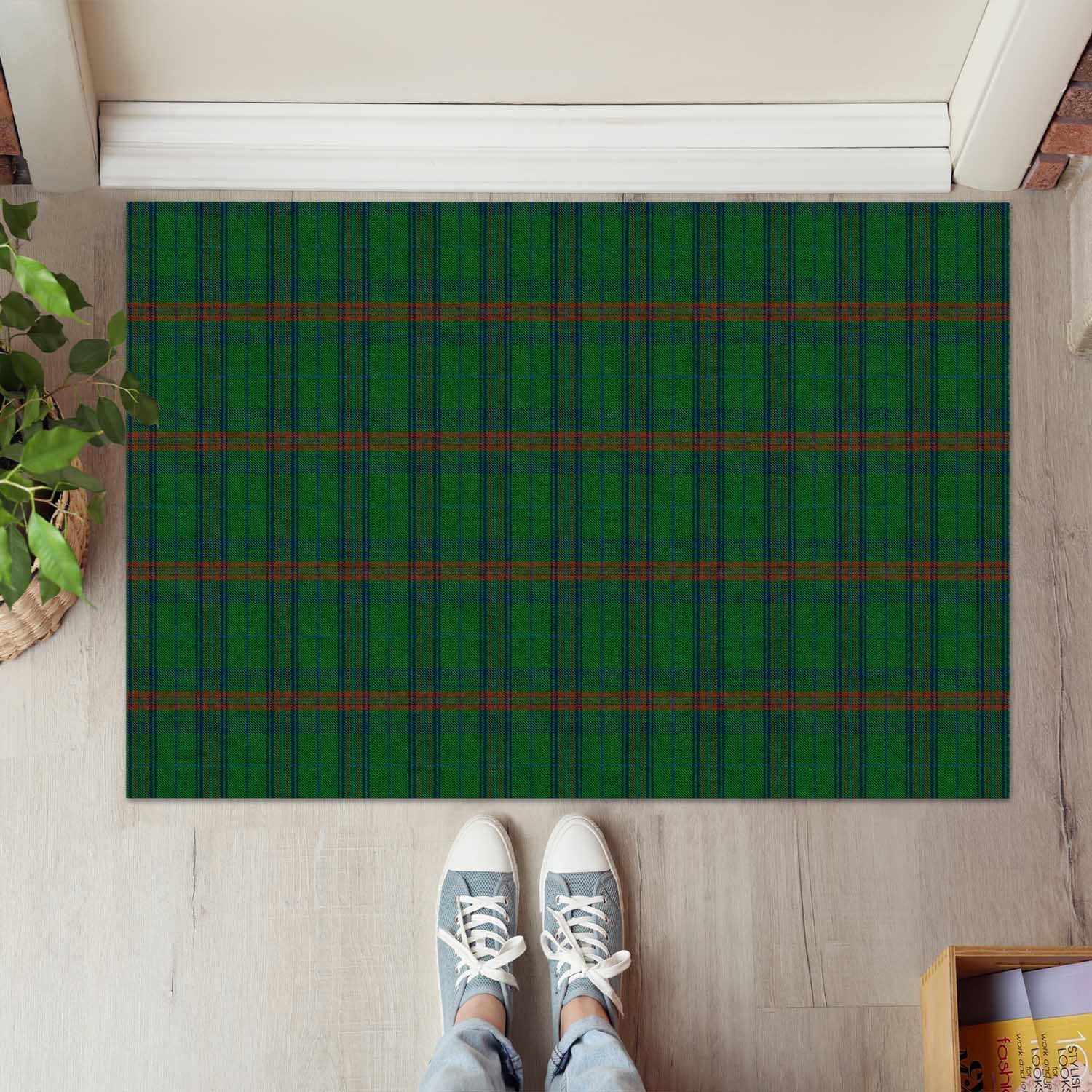Owen of Wales Tartan Rubber Doormat - Tartan Vibes Clothing