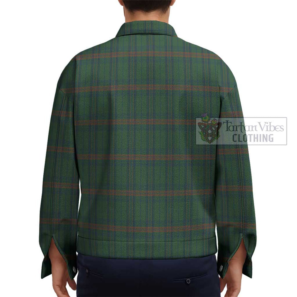 Owen of Wales Tartan Unisex Lapel Cotton Jacket - Tartan Vibes Clothing