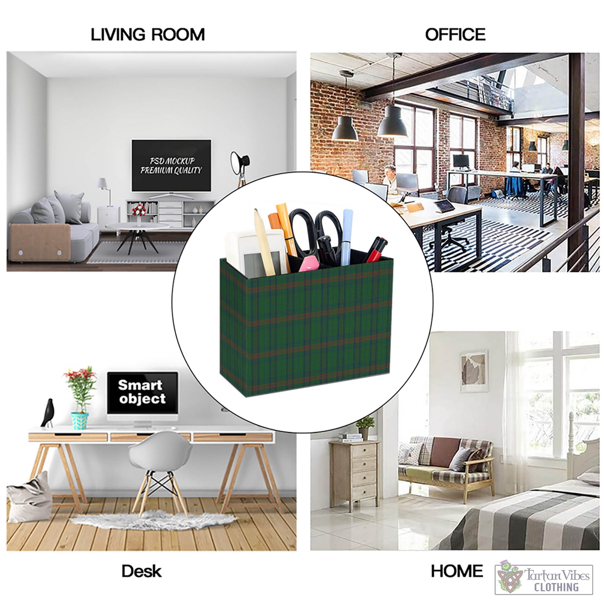 Tartan Vibes Clothing Owen of Wales Tartan Pen Holder