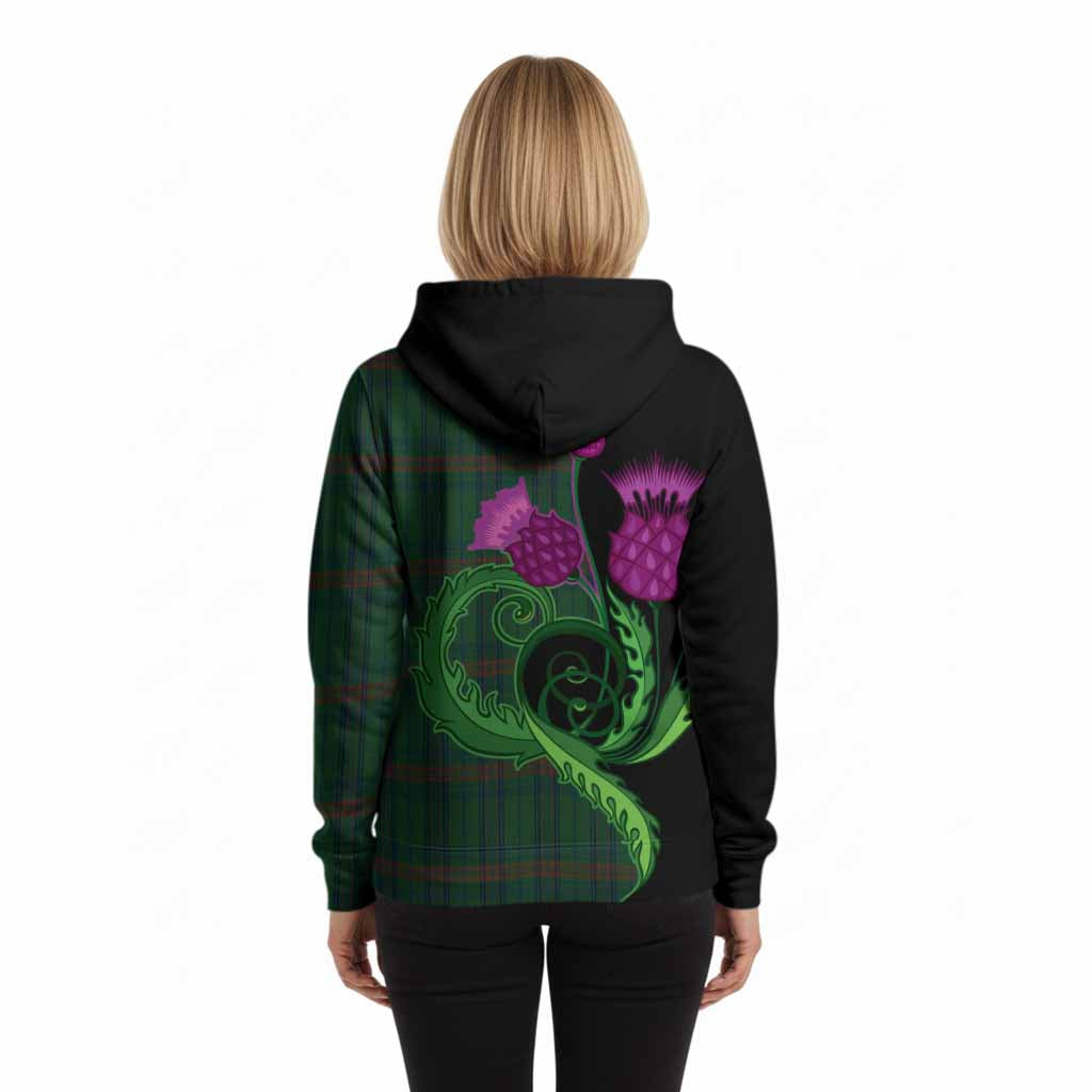 Owen of Wales Tartan Hoodie Traditional Scottish Thistle