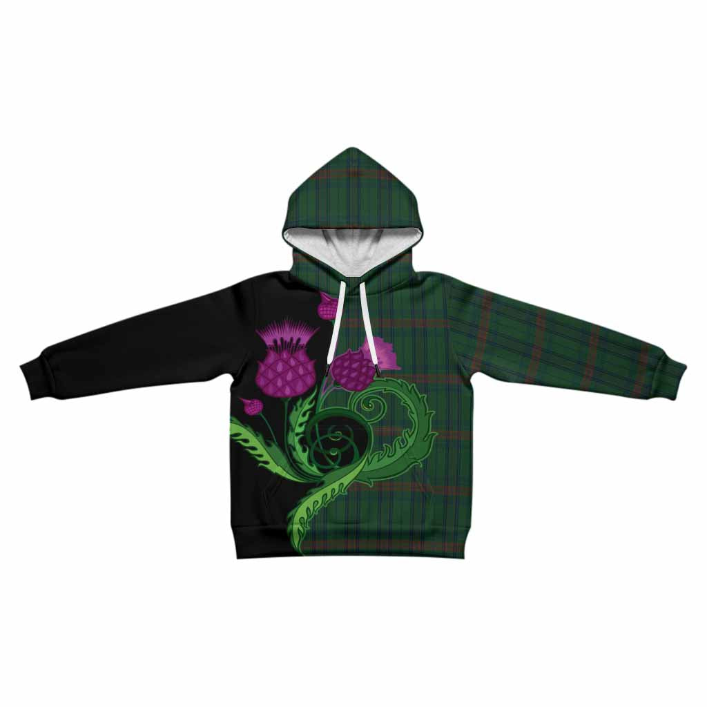 Owen of Wales Tartan Kid Hoodie Traditional Scottish Thistle