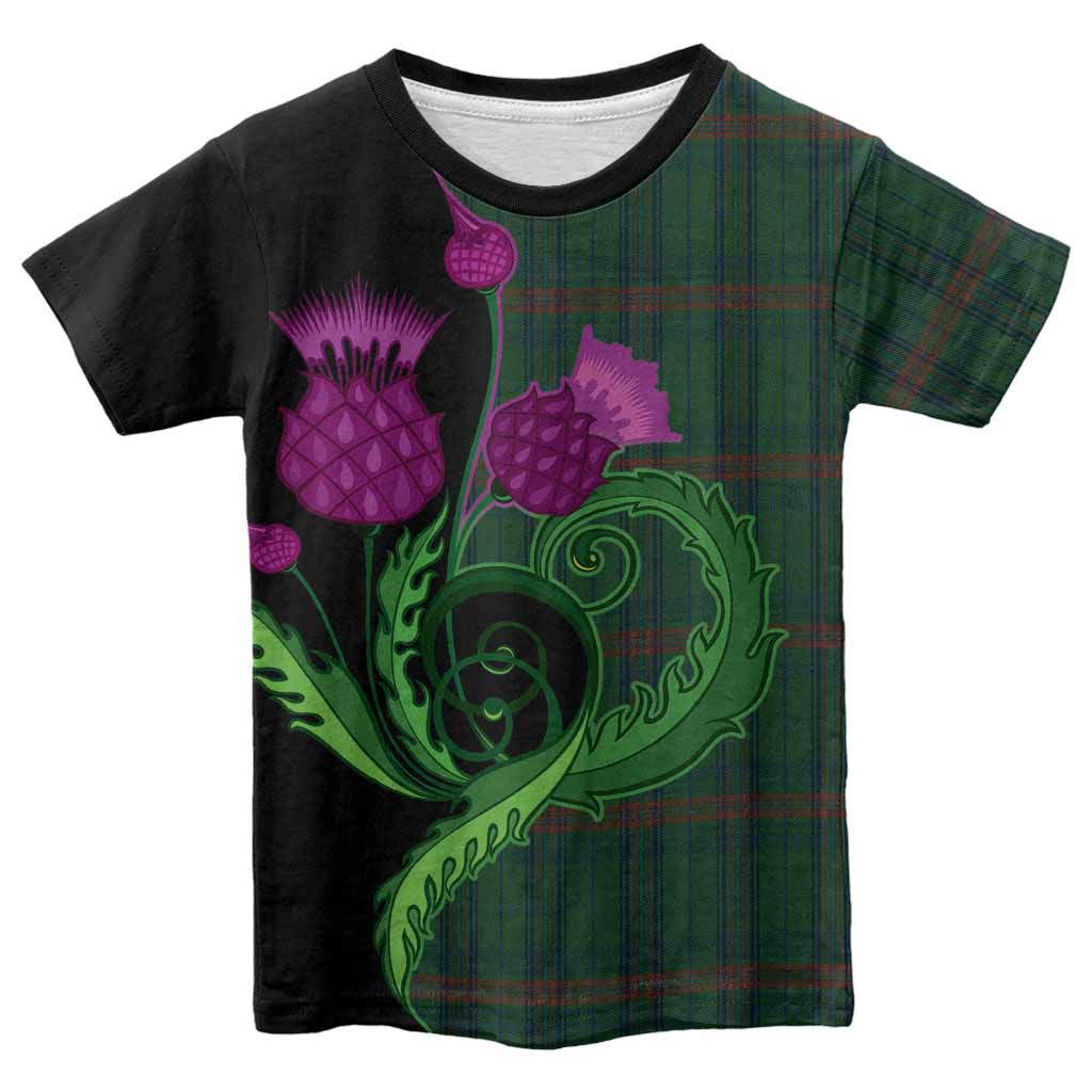 Owen of Wales Tartan Kid T-shirt Traditional Scottish Thistle