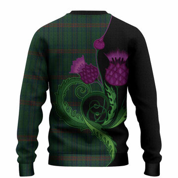 Owen of Wales Tartan Knitted Sweater Traditional Scottish Thistle