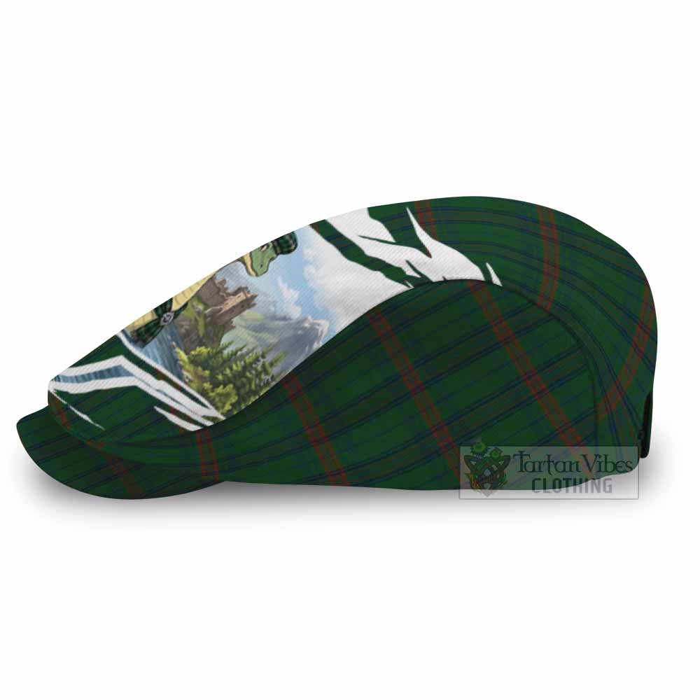 Owen of Wales Tartan Loch Ness Monster Scottish Heritage Art Flat Cap, Jeff Cap