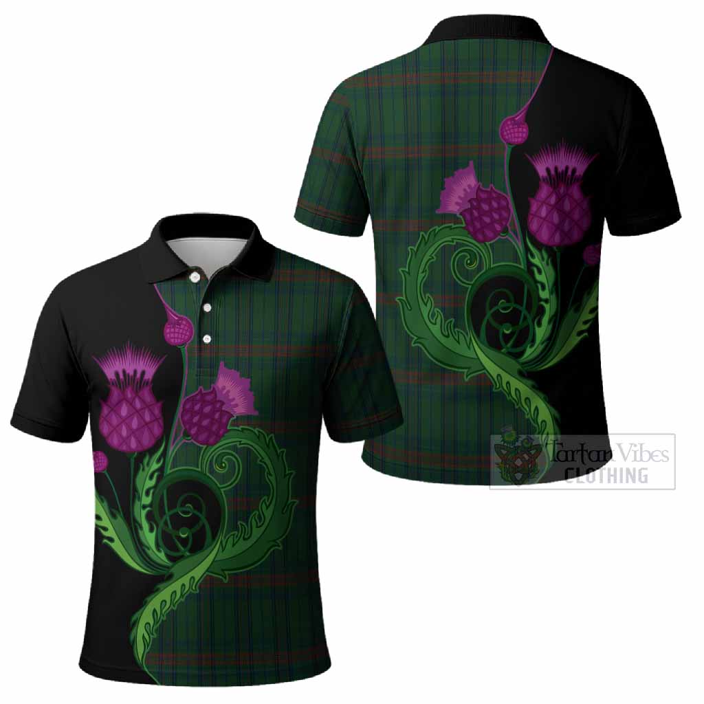 Owen of Wales Tartan Polo Shirt Traditional Scottish Thistle