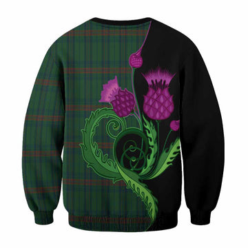Owen of Wales Tartan Sweatshirt Traditional Scottish Thistle
