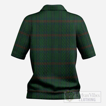 Owen of Wales Tartan Women’s Polo Sweater Top