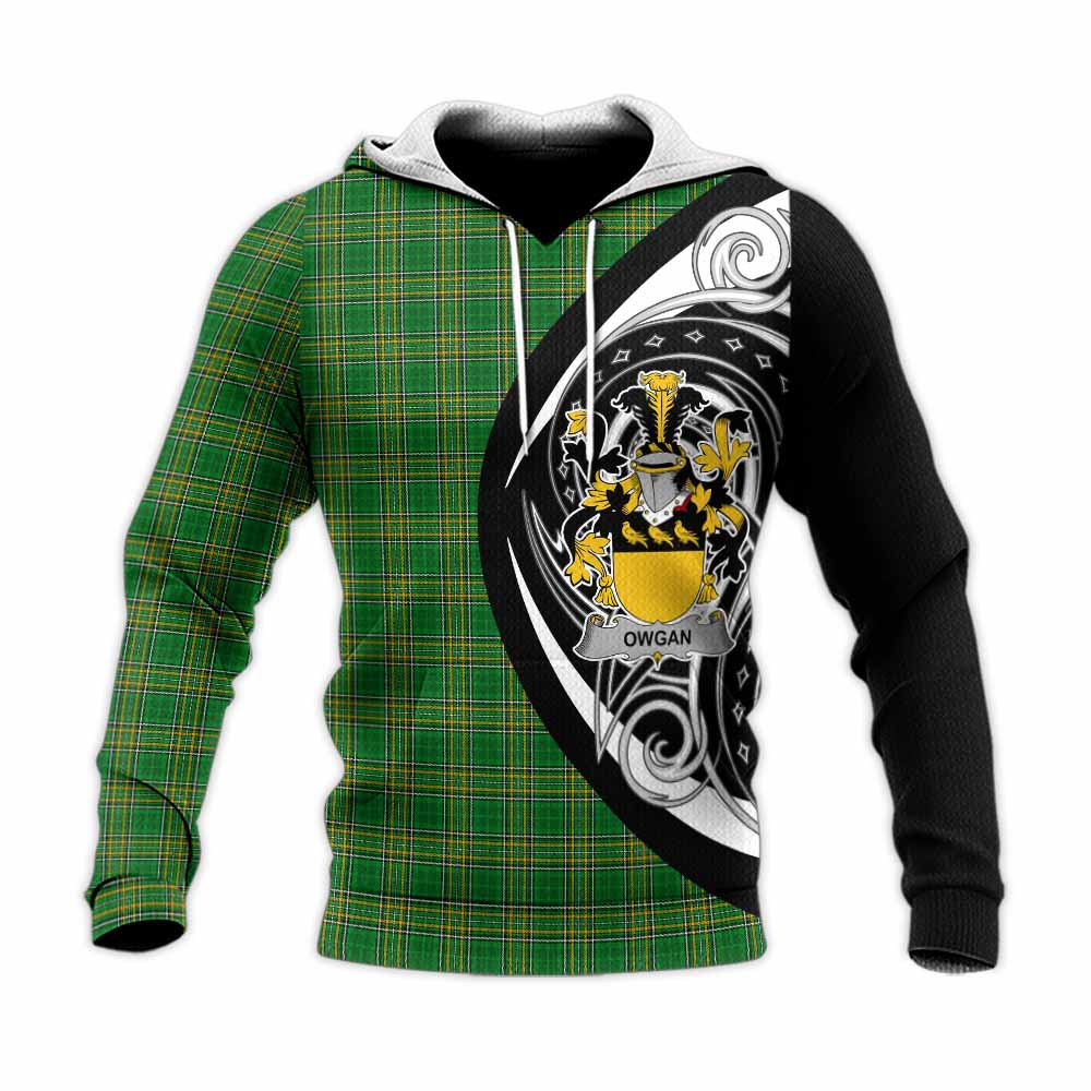 Tartan Vibes Clothing Owgan Irish Clan Knitted Hoodie Celtic Circle Style