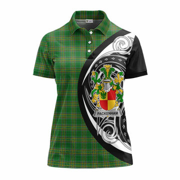 Packenham Irish Clan Women's Polo Shirt Celtic Circle Style Women - Tartan Vibes Clothing