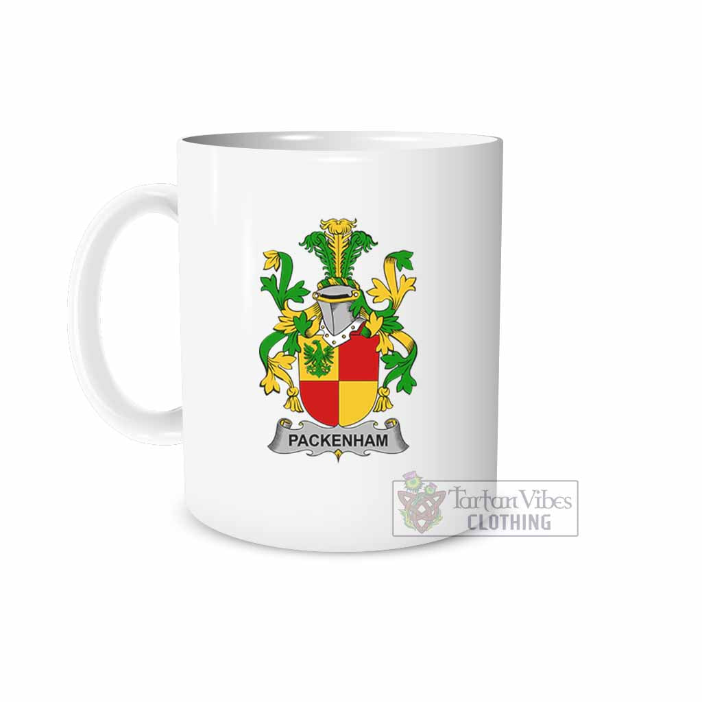 Packenham Irish Clan Coat of Arms Ceramic Mug White - 2D-tartanvibesclothing