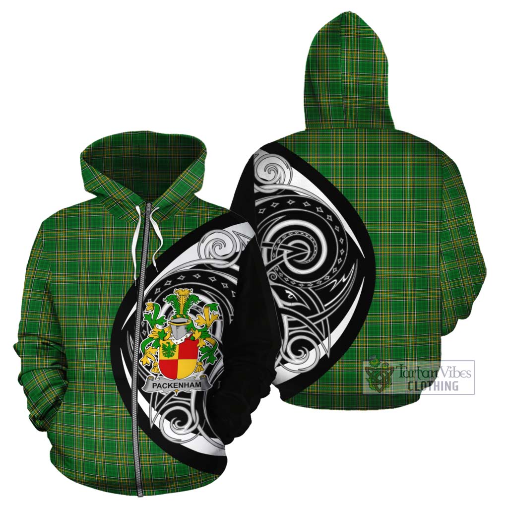Packenham Irish Clan Cotton Hoodie Celtic Circle Style Zip Hoodie - Tartan Vibes Clothing