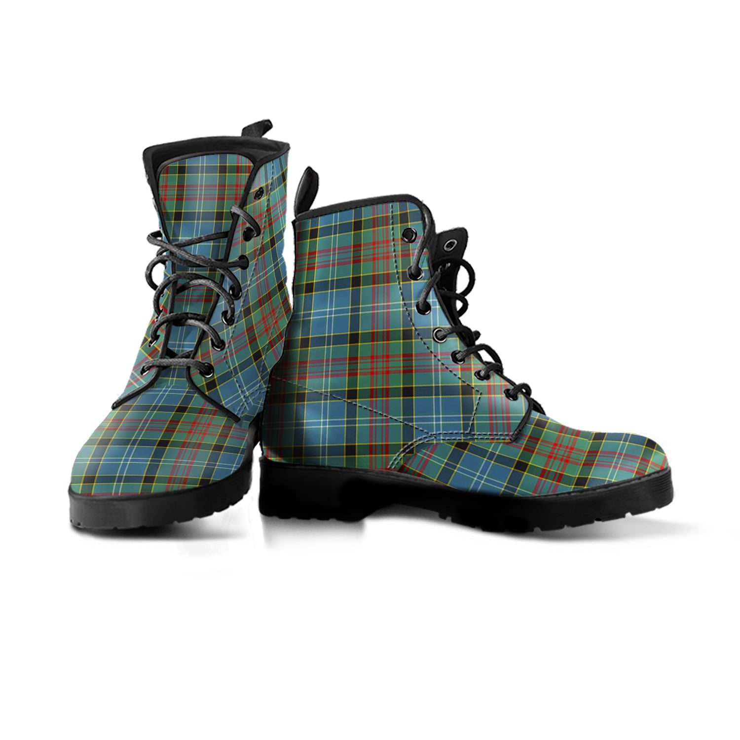 paisley-tartan-leather-boots