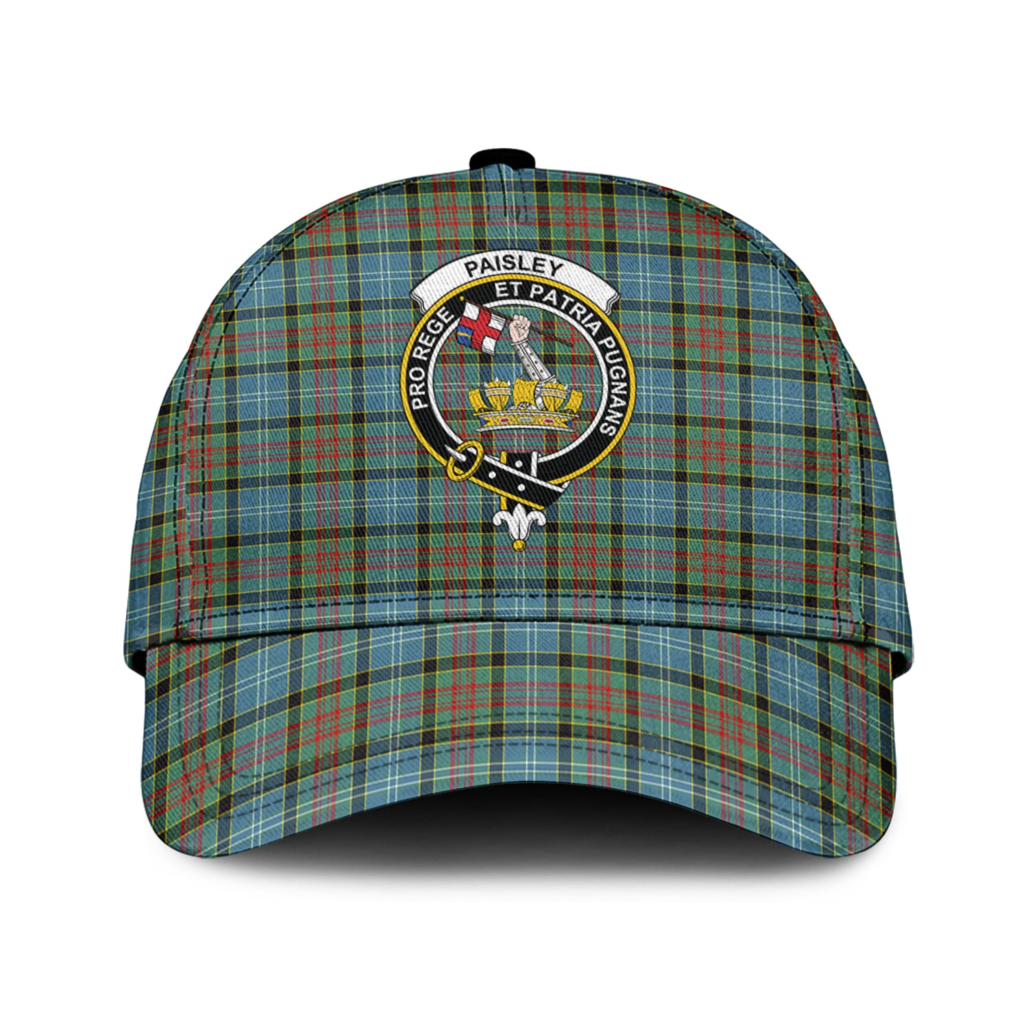 paisley-tartan-classic-cap-with-family-crest