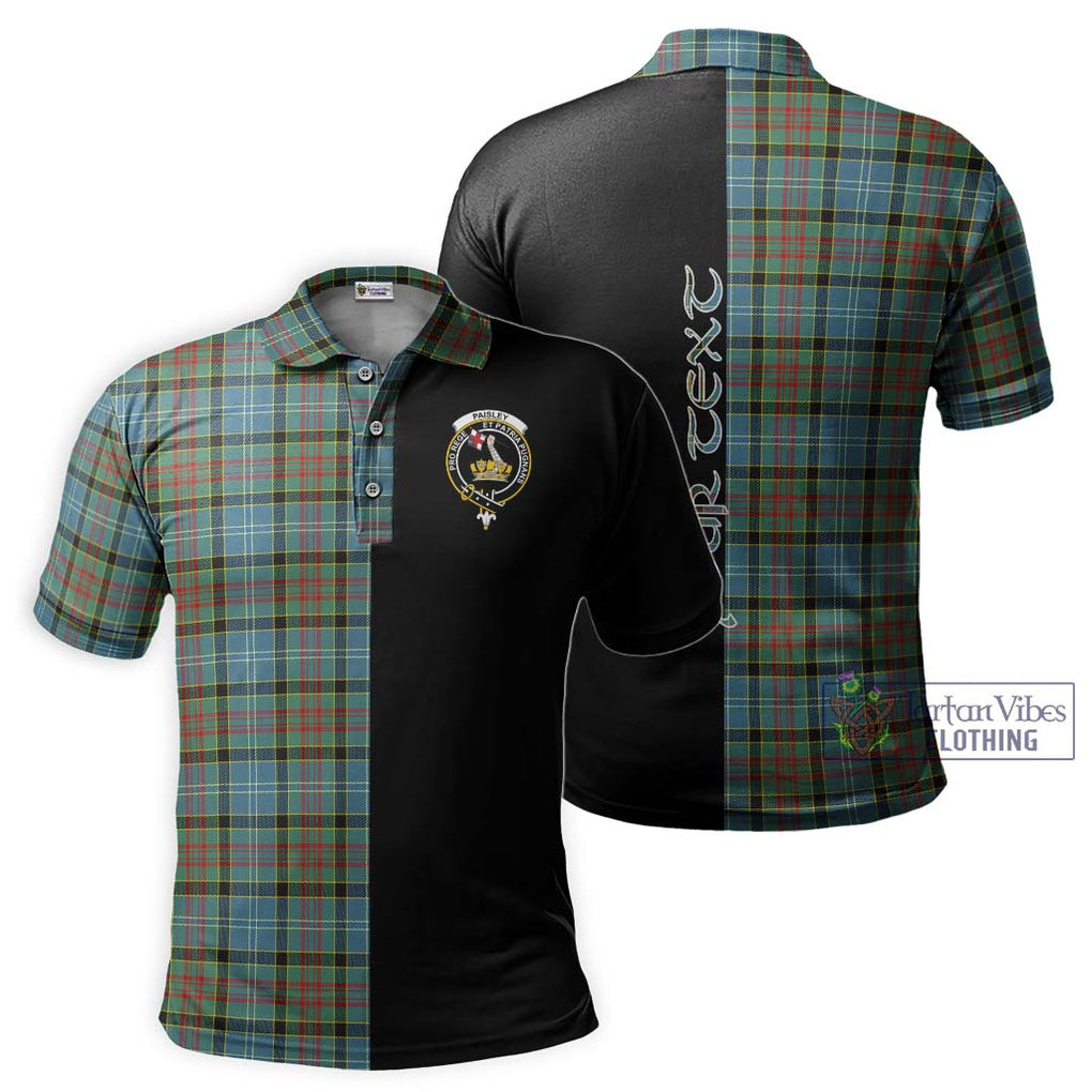 Paisley Tartan Polo Shirt with Family Crest and Half Of Me Style Kid - Tartanvibesclothing Shop