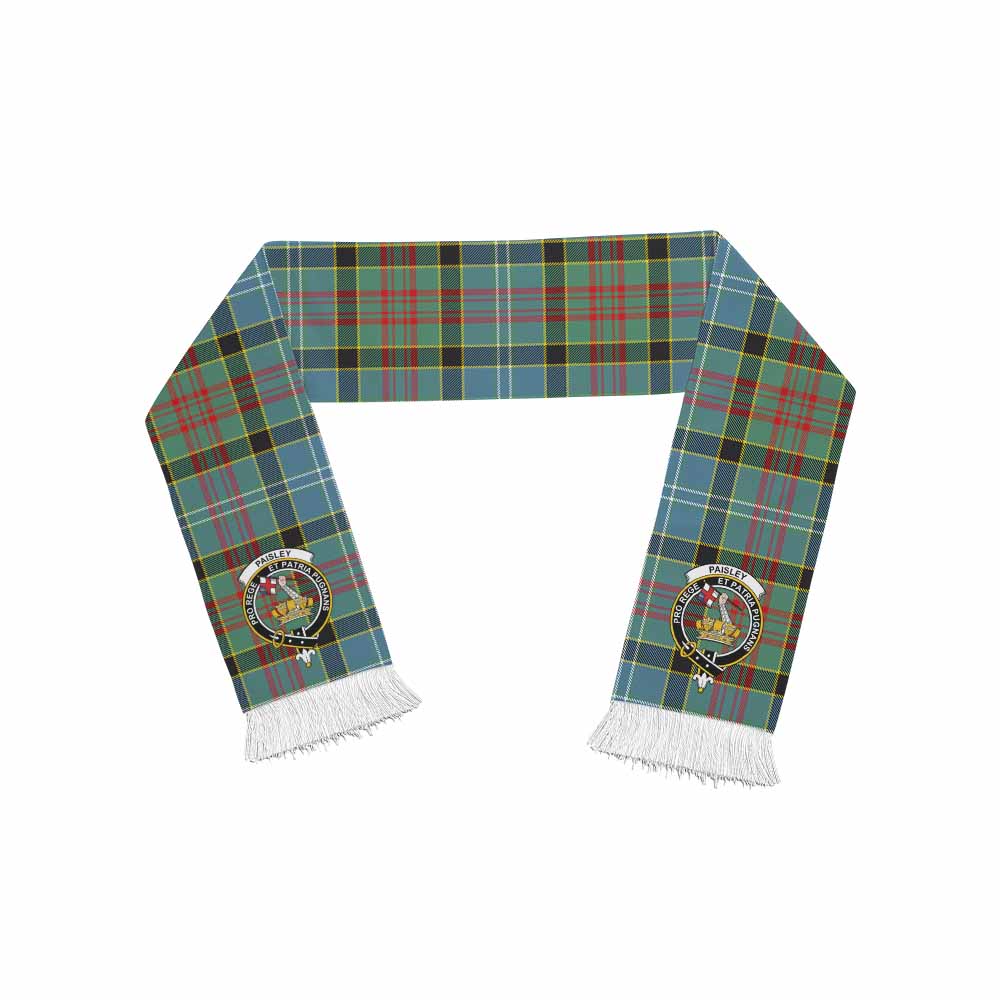 Tartan Vibes Clothing Paisley Tartan Ruffneck Scarf with Family Crest