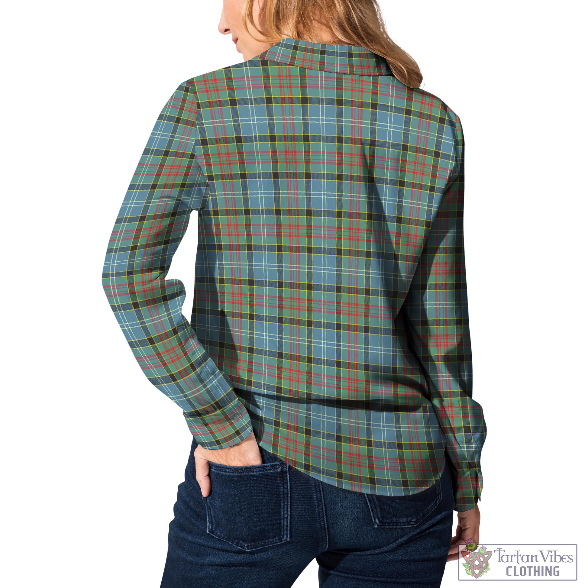 Paisley Tartan Womens Casual Shirt