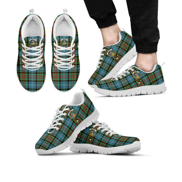 Paisley Tartan Sneakers with Family Crest