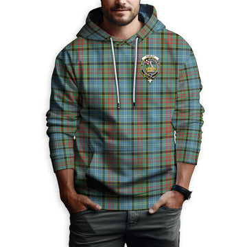 Paisley Tartan Hoodie with Family Crest
