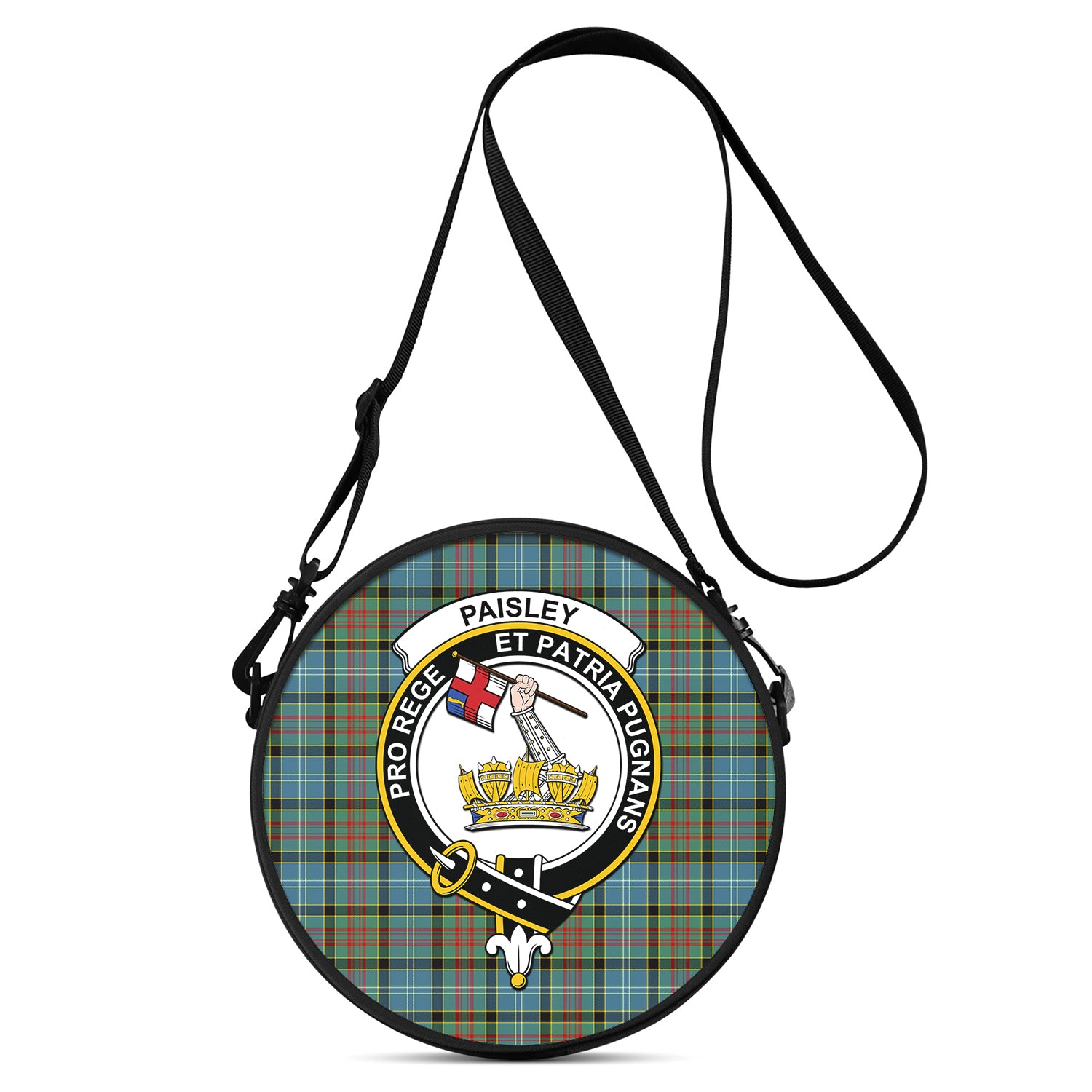 Matheson Modern Tartan Crest Satchel Bag
