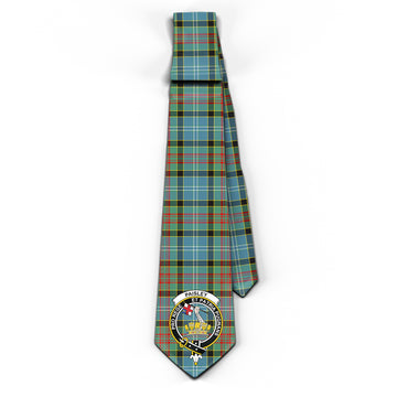 Paisley Tartan Classic Necktie with Family Crest