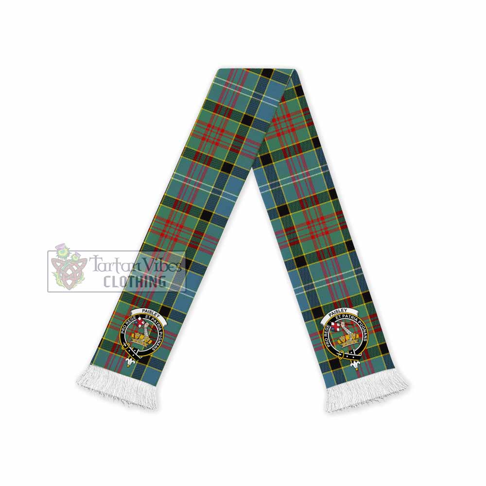 Tartan Vibes Clothing Paisley Tartan Ruffneck Scarf with Family Crest