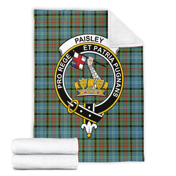 Paisley Tartan Blanket with Family Crest