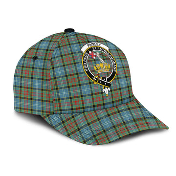 Paisley Tartan Classic Cap with Family Crest