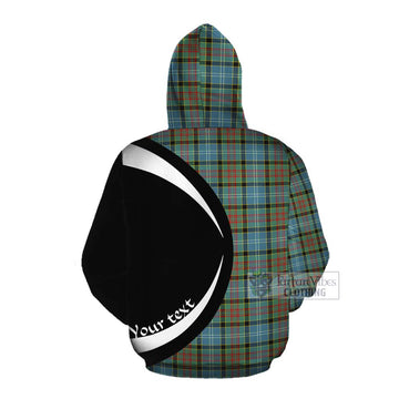 Tartan Vibes Clothing Paisley Tartan Cotton Hoodie with Family Crest Circle Style
