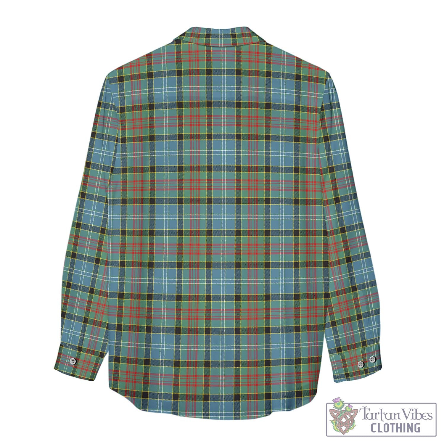 Tartan Vibes Clothing Paisley Tartan Womens Casual Shirt with Family Crest