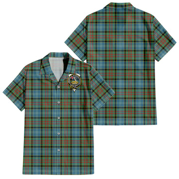 Paisley Tartan Hawaiian Shirt with Family Crest