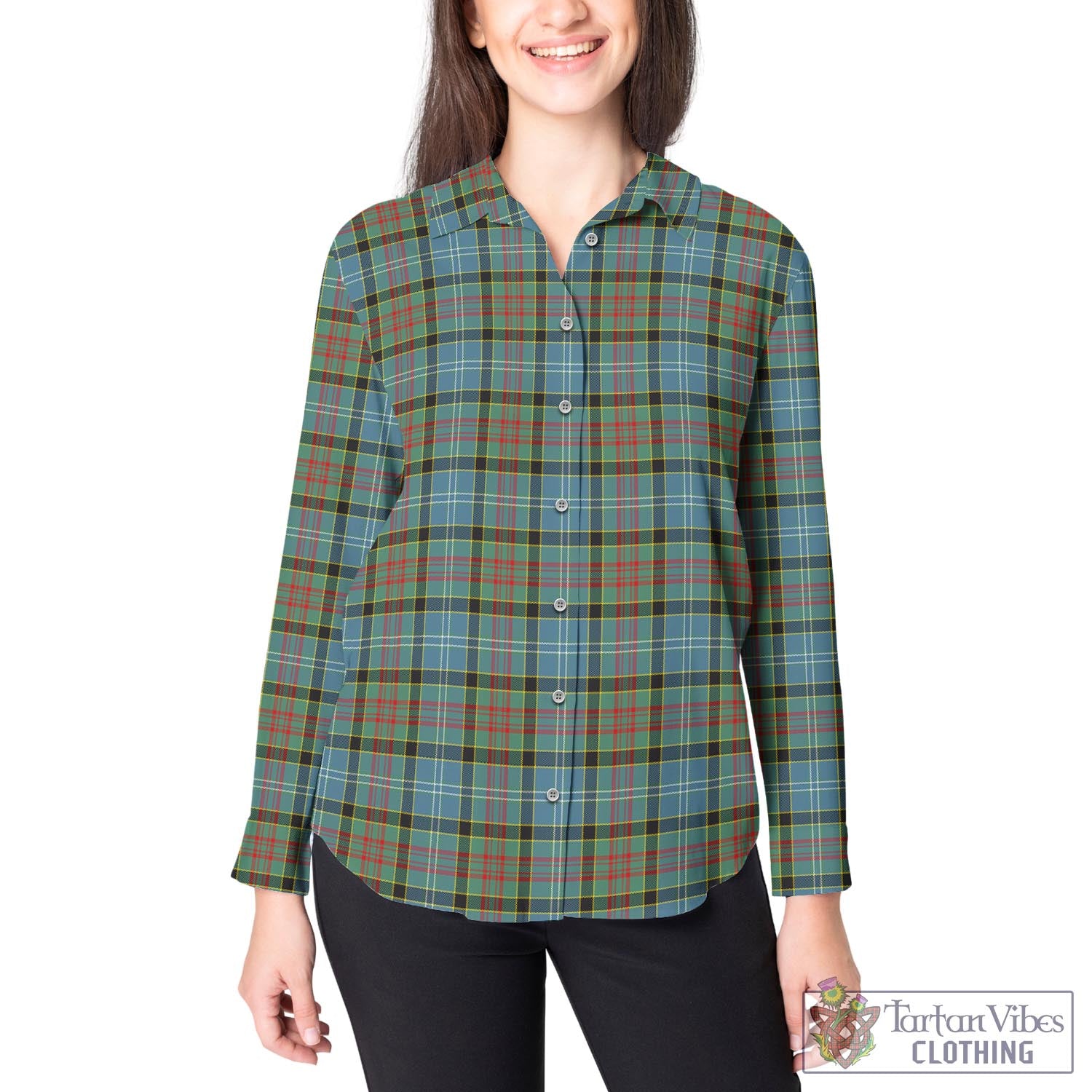 Paisley Tartan Womens Casual Shirt