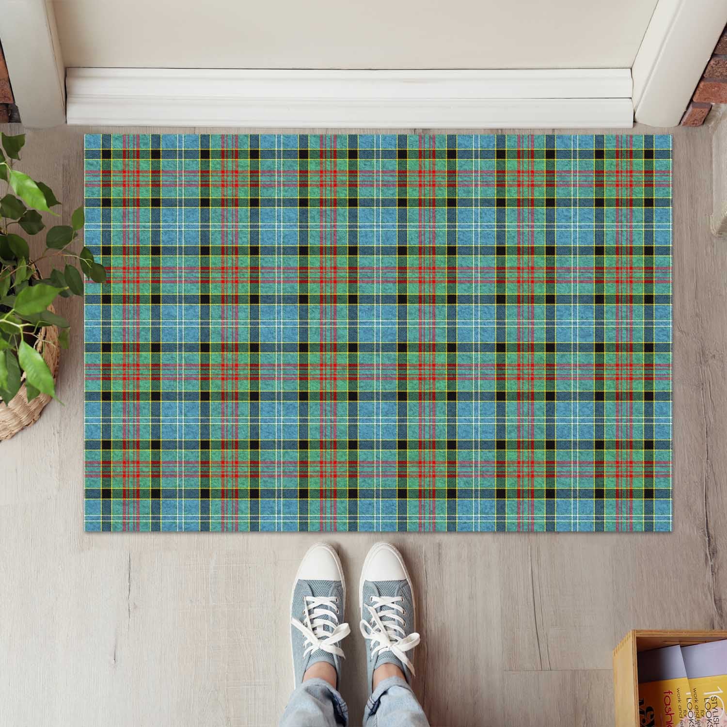 Paisley Tartan Door Mat - Tartanvibesclothing