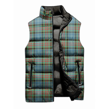 Paisley Tartan Sleeveless Puffer Jacket