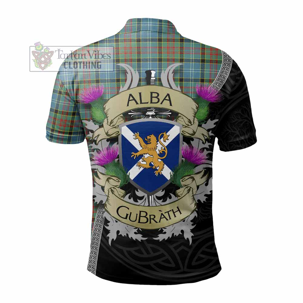 Tartan Vibes Clothing Paisley Tartan Family Crest Polo Shirt Lion Rampant Royal Thistle Shield Celtic Inspired