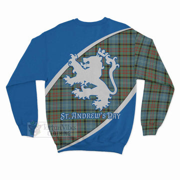 Paisley Family Crest Tartan Sweatshirt Celebrate Saint Andrew's Day in Style