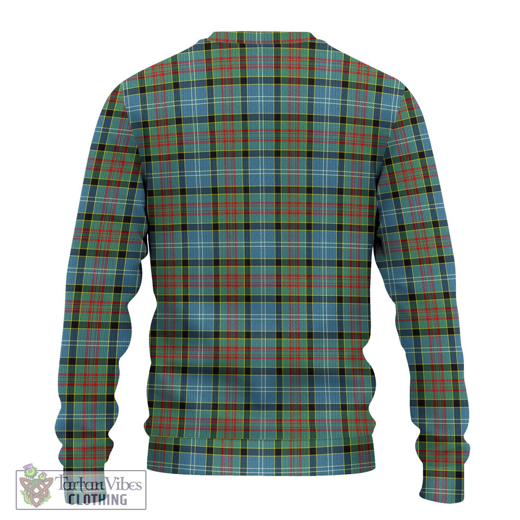 Paisley Tartan Knitted Sweater with Family Crest DNA In Me Style - Tartanvibesclothing Shop