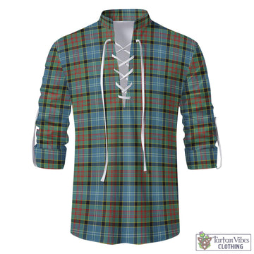 Paisley Tartan Men's Scottish Traditional Jacobite Ghillie Kilt Shirt