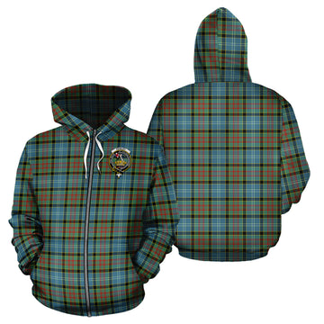 Paisley Tartan Hoodie with Family Crest