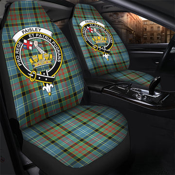 Paisley Tartan Car Seat Cover with Family Crest - Tartanvibesclothing